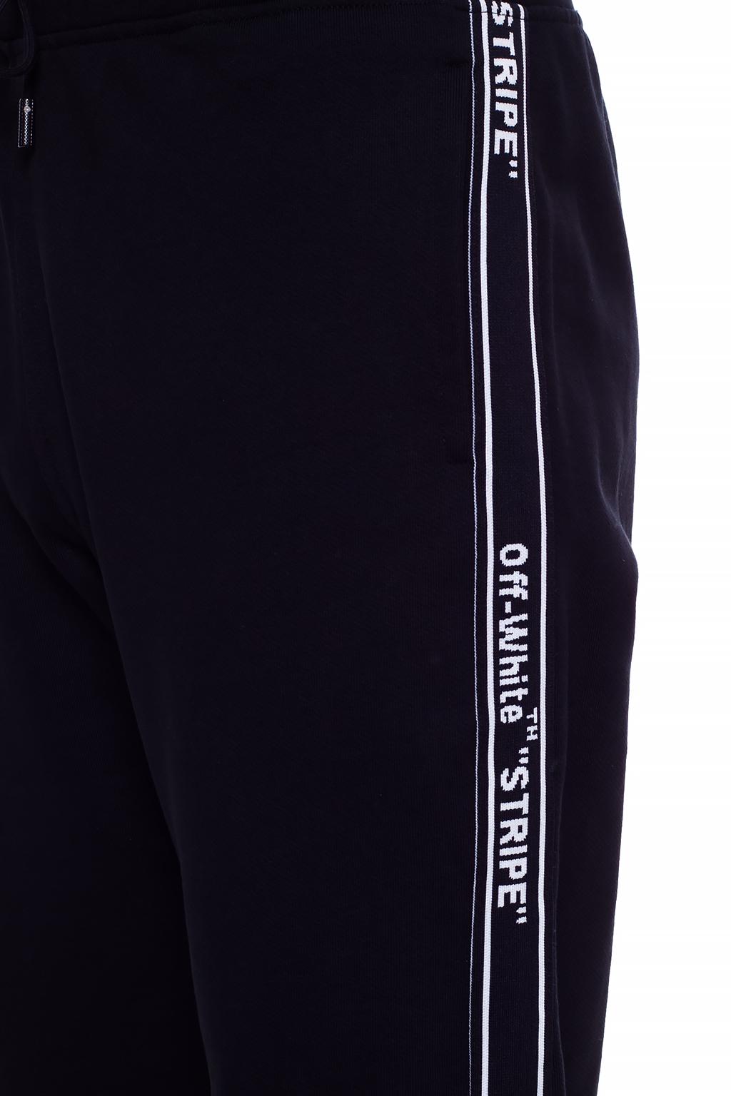 Off white stripe sweatpants new arrivals